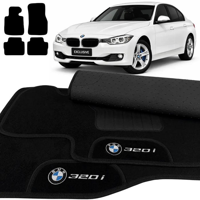 ALFOMBRA NEGRO BMW 320i 2012 A 2019 4 PIEZAS