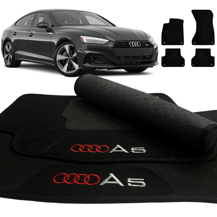 ALFOMBRA AUDI A5 SPORTBACK 2017 A 2022 NEGRO 4 PIEZAS