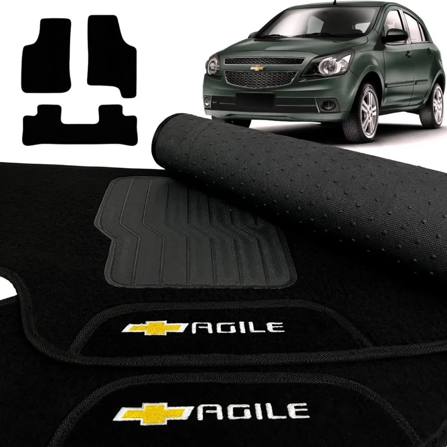 ALFOMBRA AGILE 2009 A 2016 NEGRO 3 PIEZAS