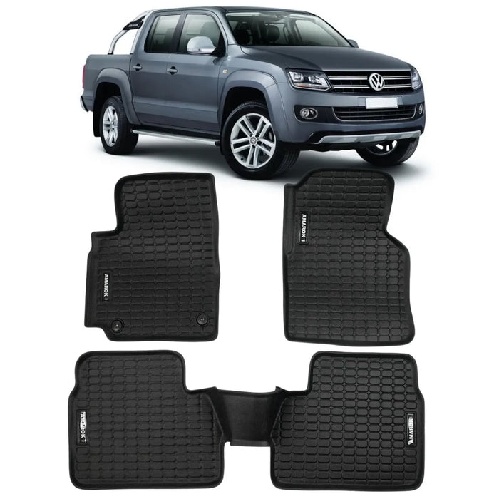 ALFOMBRA TIPO BANDEJA PREMIUM AMAROK 2011 A 2024 JUEGO COMPLETO