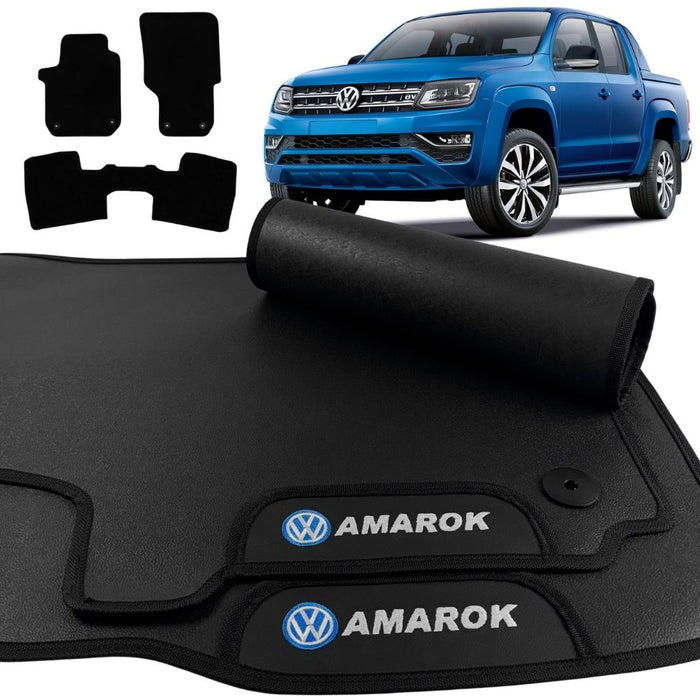 ALFOMBRA GOMA PREMIUM AMAROK 2010 A 2024 3 PIEZAS