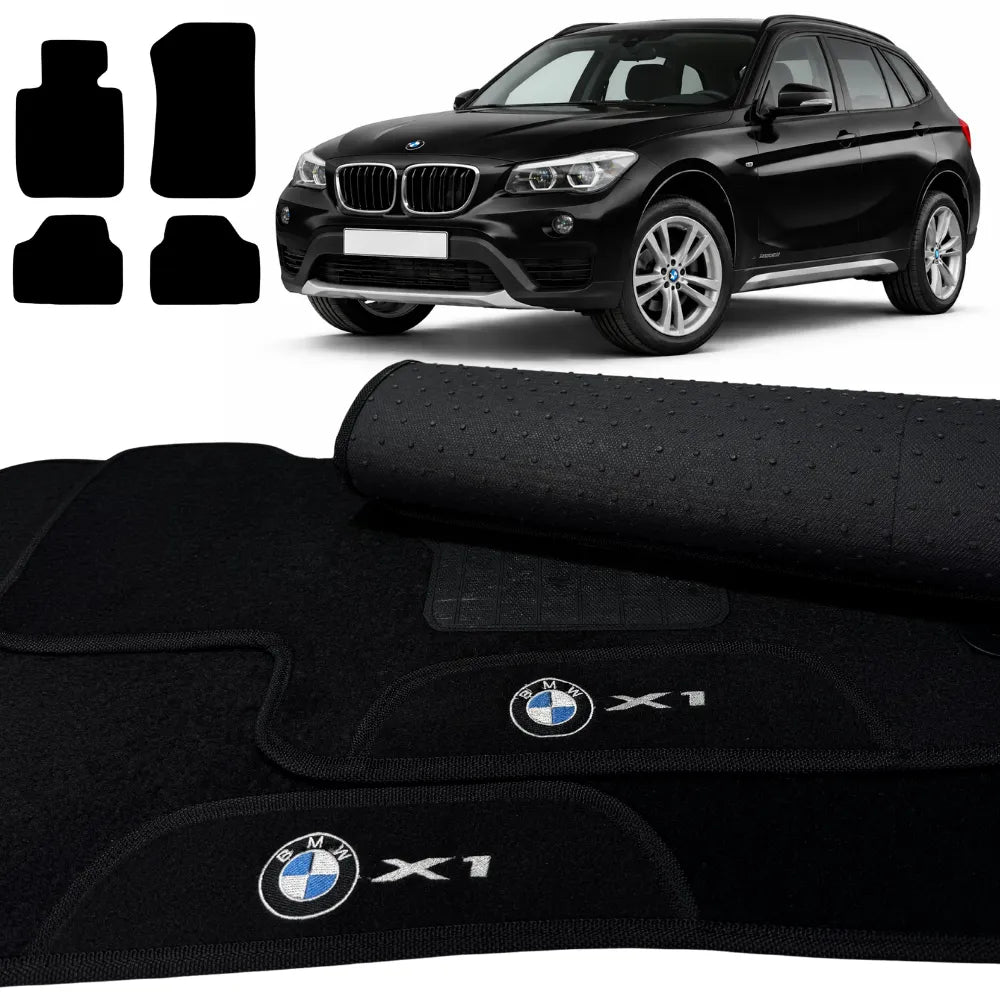 ALFOMBRA NEGRO BMW X1 2010 A 2015 4 PIEZAS