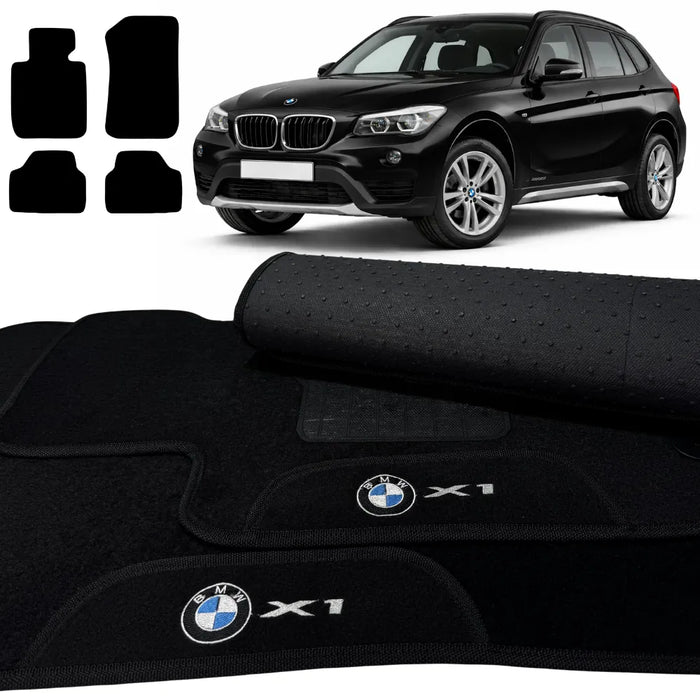 ALFOMBRA NEGRO BMW X1 2010 A 2015 4 PIEZAS