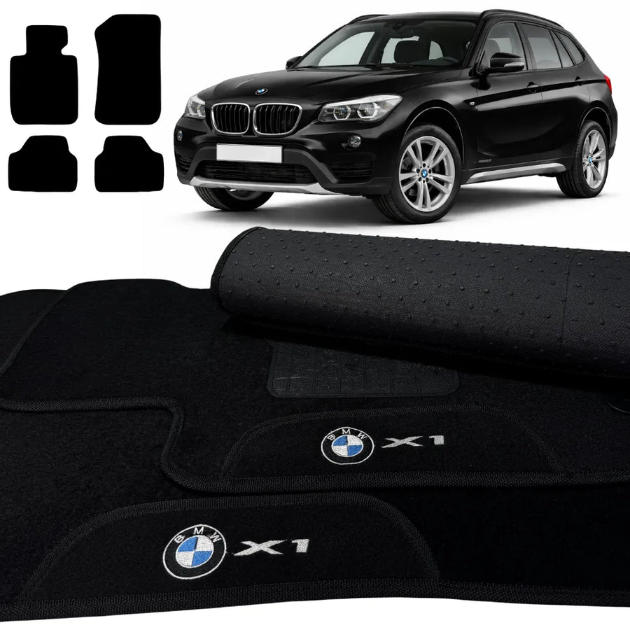 ALFOMBRA NEGRO BMW X1 2010 A 2015 4 PIEZAS
