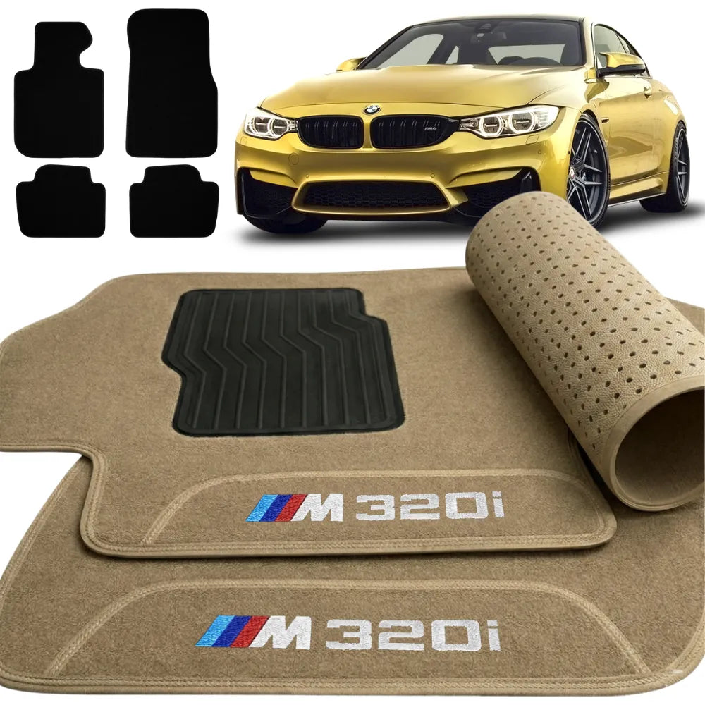 ALFOMBRA BEIGE BMW 320i SÉRIE M3 2019 A 2022 4 PIEZAS