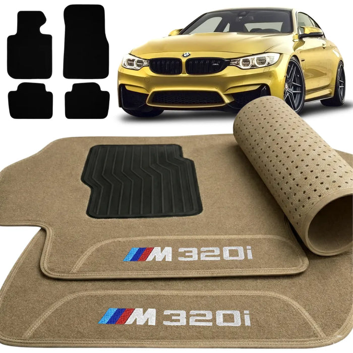 ALFOMBRA BEIGE BMW 320i SÉRIE M3 2019 A 2022 4 PIEZAS