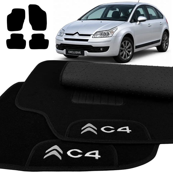 ALFOMBRA NEGRO CITROEN C4 HATCH 2009 A 2014 4 PIEZAS