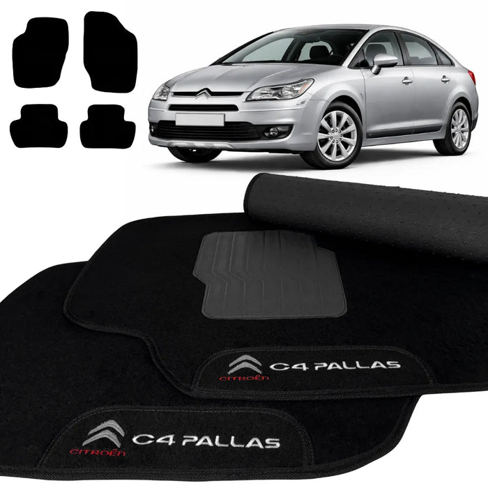 ALFOMBRA NEGRO CITROEN C4 PALLAS 2007 A 2011 4 PIEZAS