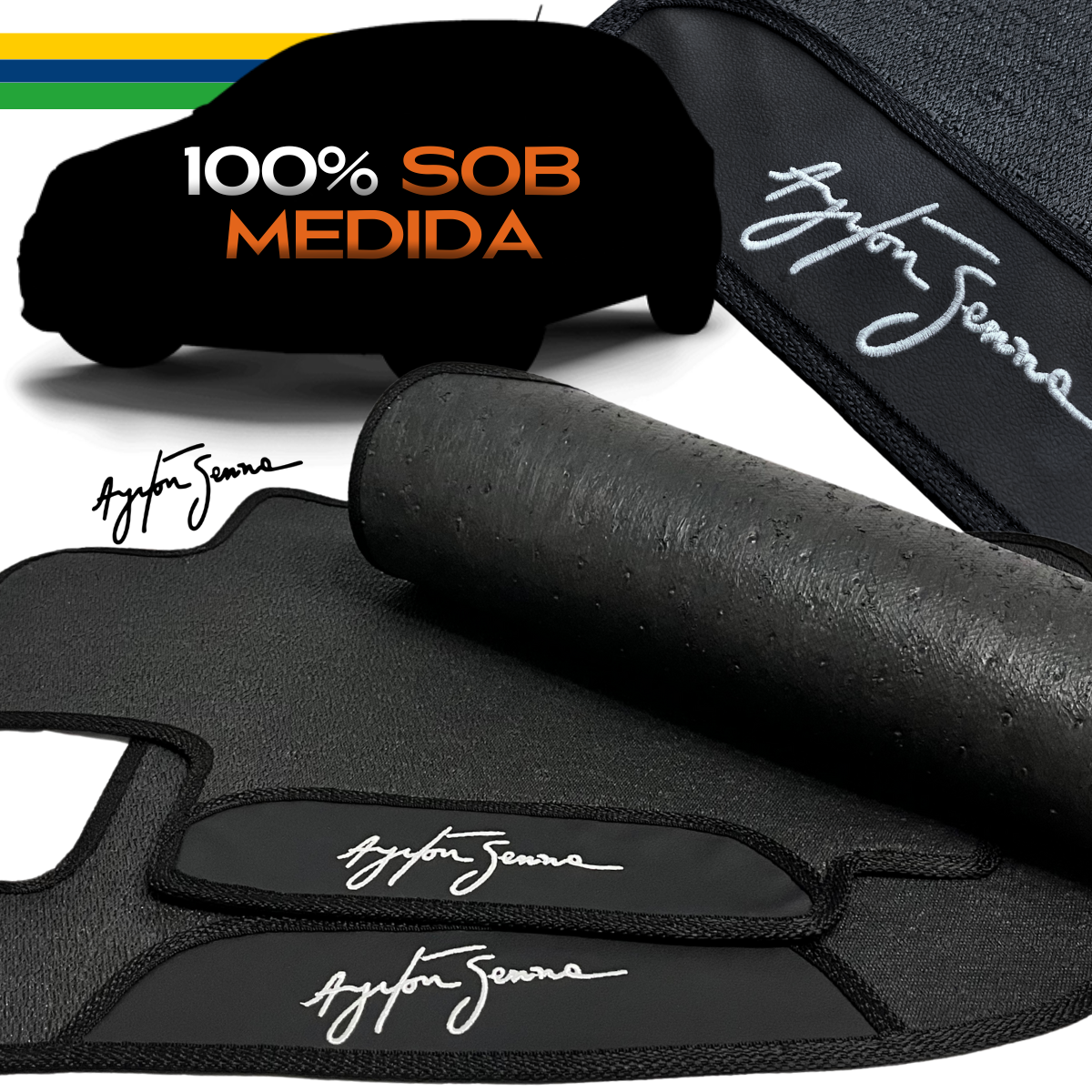 ALFOMBRA GOMA PREMIUM ASSINATURA SENNA TODOS OS MODELOS (A MEDIDA)