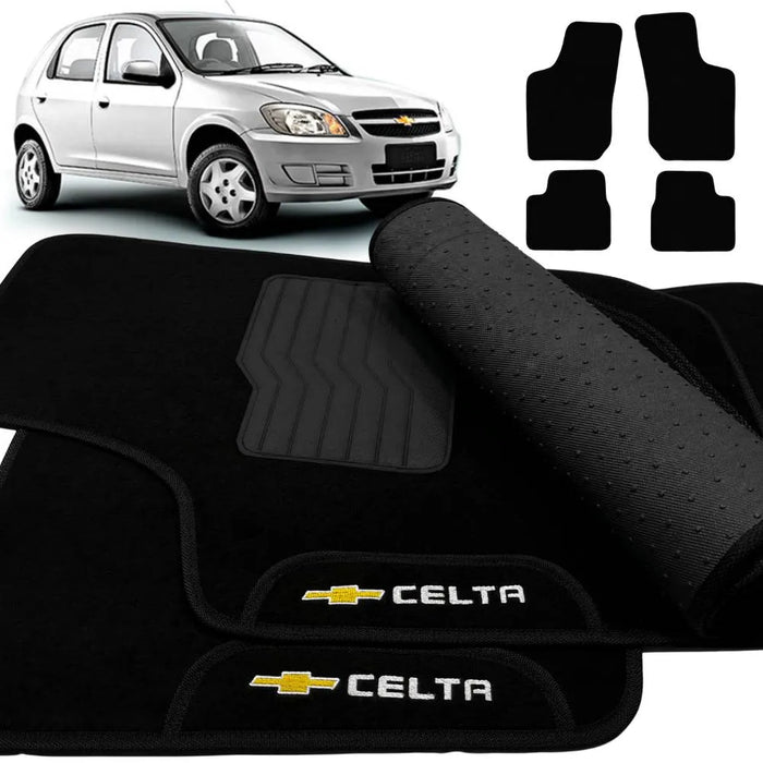 ALFOMBRA CELTA 2000 A 2014 NEGRO 4 PIEZAS