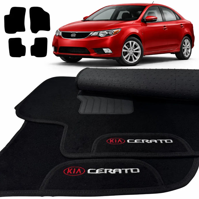 ALFOMBRA NEGRO CERATO 2009 A 2012 4 PIEZAS