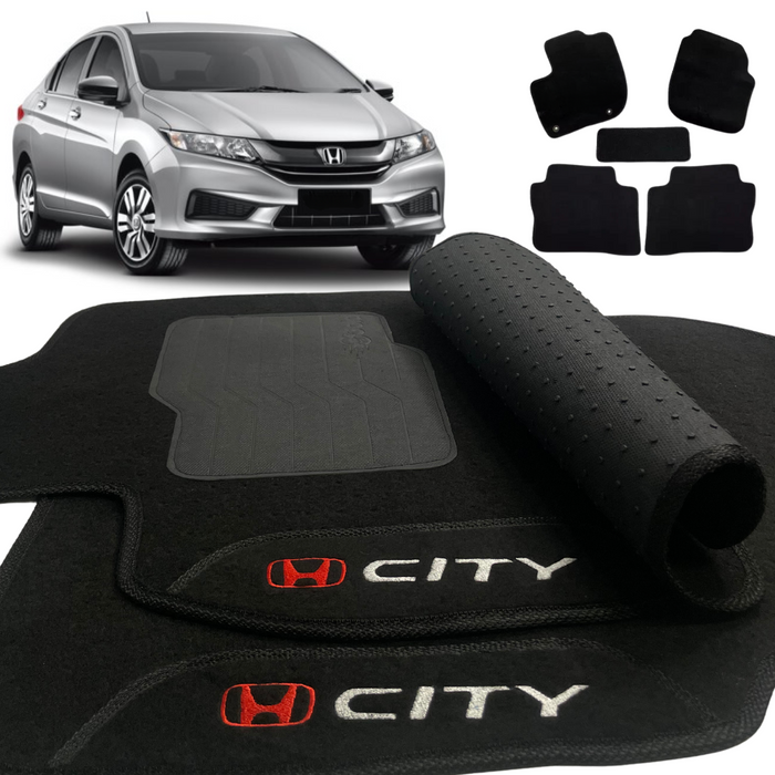 ALFOMBRA CITY 2015 A 2021 NEGRO 5 PIEZAS