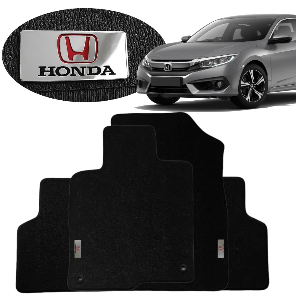 ALFOMBRA GOMA TAG INOX CIVIC 2017 A 2021 4 PIEZAS