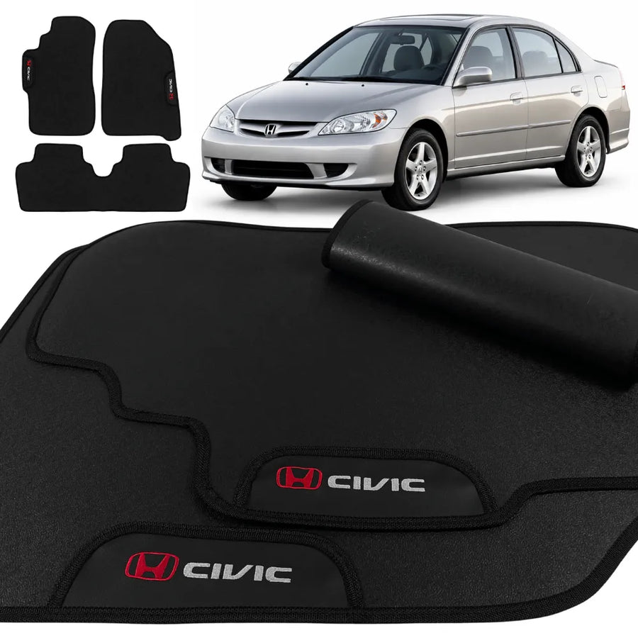 ALFOMBRA GOMA PREMIUM CIVIC 2001 A 2006 4 PIEZAS