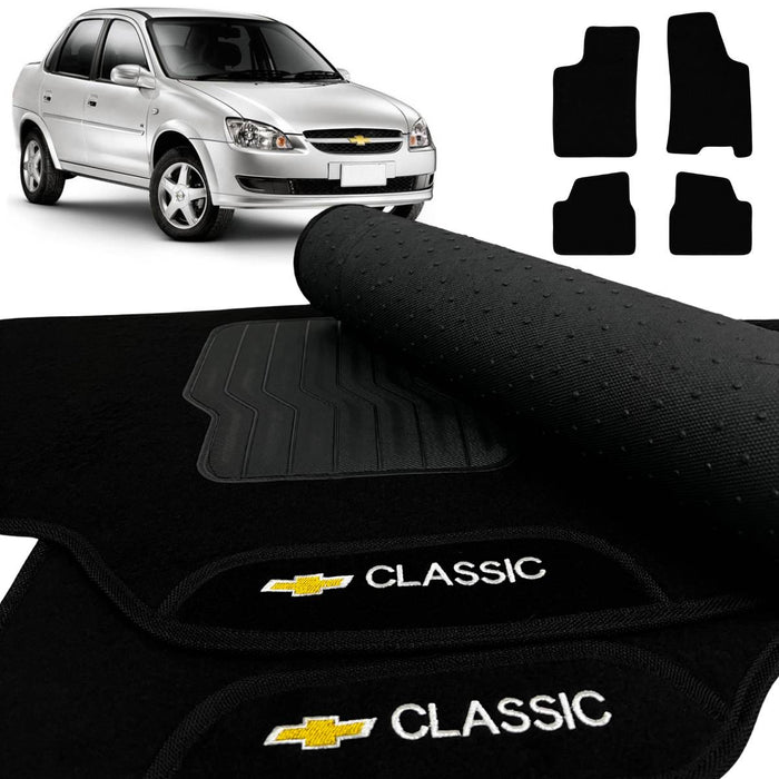 ALFOMBRA CLASSIC 2002 A 2016 NEGRO 4 PIEZAS