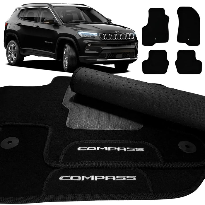 ALFOMBRA COMPASS 2016 A 2025 BORDADO 4 PIEZAS