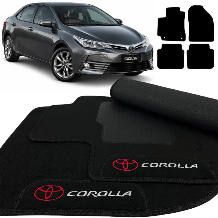 ALFOMBRA NEGRO COROLLA 2018 A 2019 4 PIEZAS