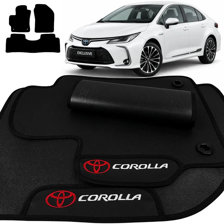 ALFOMBRA GOMA PREMIUM COROLLA 2020 A 2026 3 PIEZAS