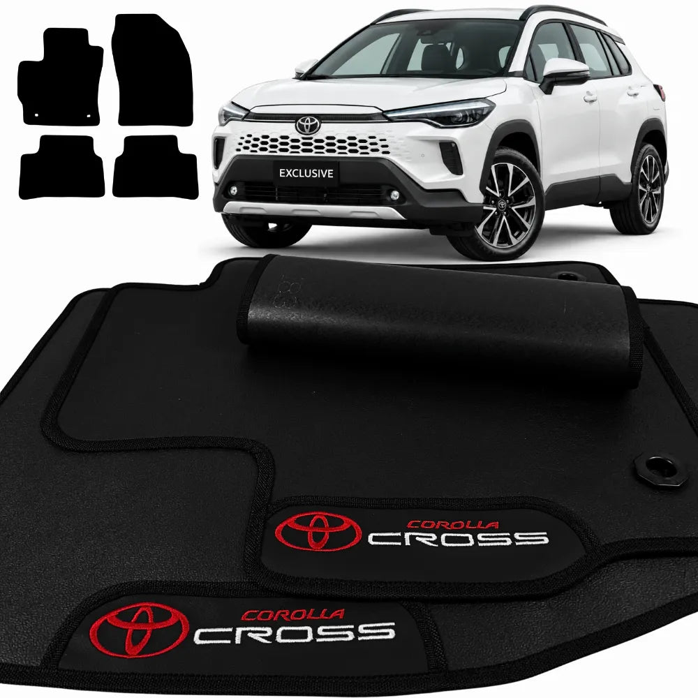 ALFOMBRA GOMA PREMIUM COROLLA CROSS 2021 A 2026 4 PIEZAS