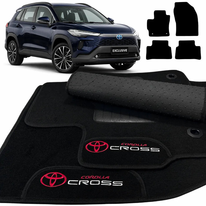 ALFOMBRA NEGRO COROLLA CROSS 2020 A 2026 4 PIEZAS