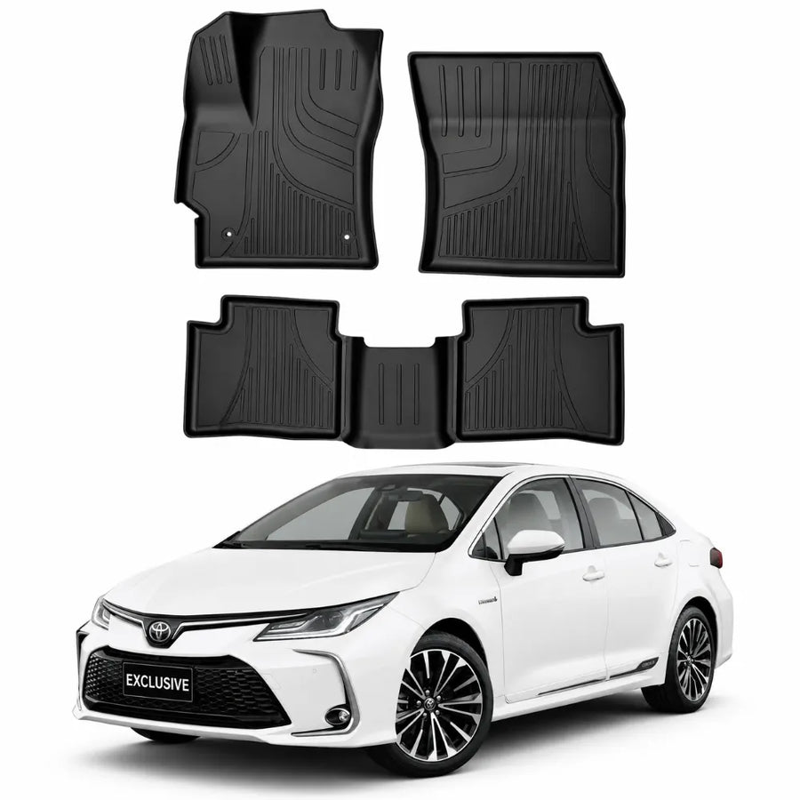 JUEGO DE ALFOMBRA BANDEJA PREMIUM COROLLA 2020 A 2026 - COMPLETO