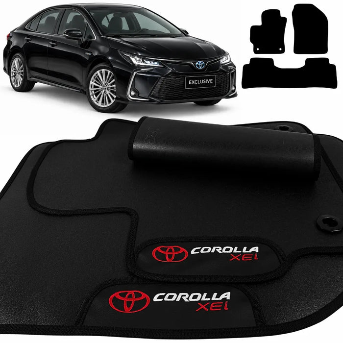 ALFOMBRA GOMA PREMIUM COROLLA XEI 2020 A 2026 3 PIEZAS