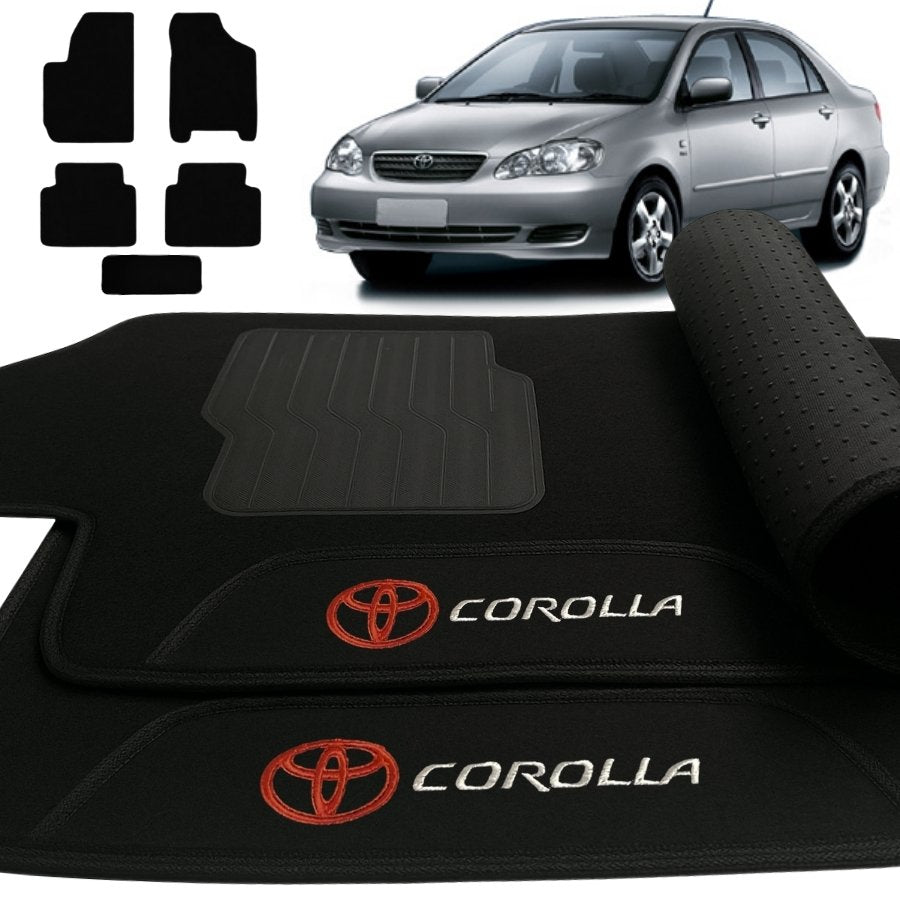 ALFOMBRA NEGRO COROLLA 2004 A 2008 5 PIEZAS