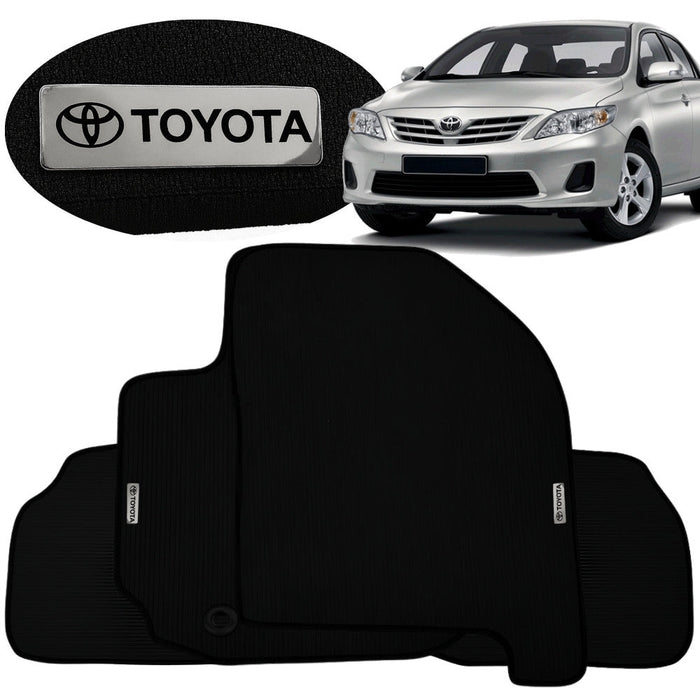 ALFOMBRA GOMA TAG INOX COROLLA 2009 A 2017 3 PIEZAS
