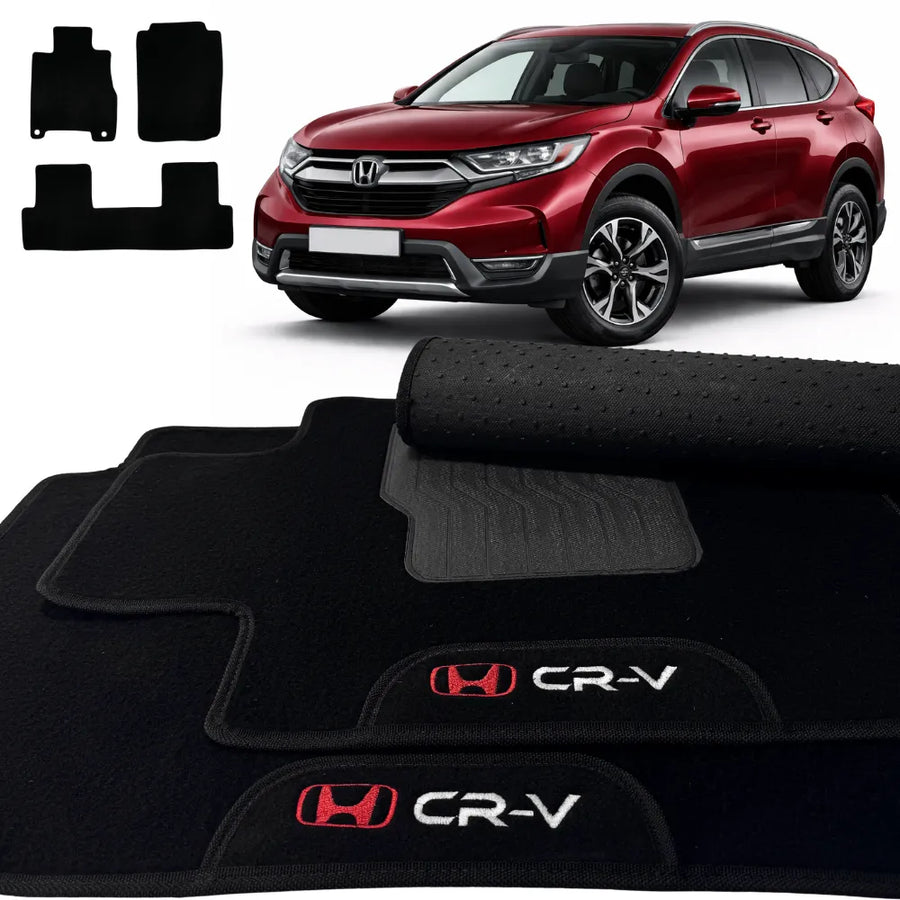 ALFOMBRA HONDA CRV 2012 A 2018 NEGRO 3 PIEZAS