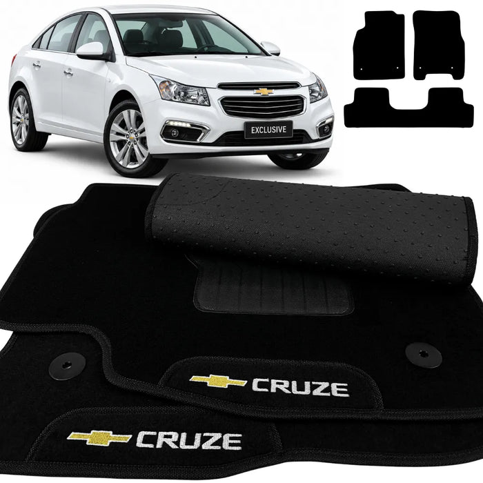 ALFOMBRA NEGRO CRUZE 2011 A 2016 3 PIEZAS