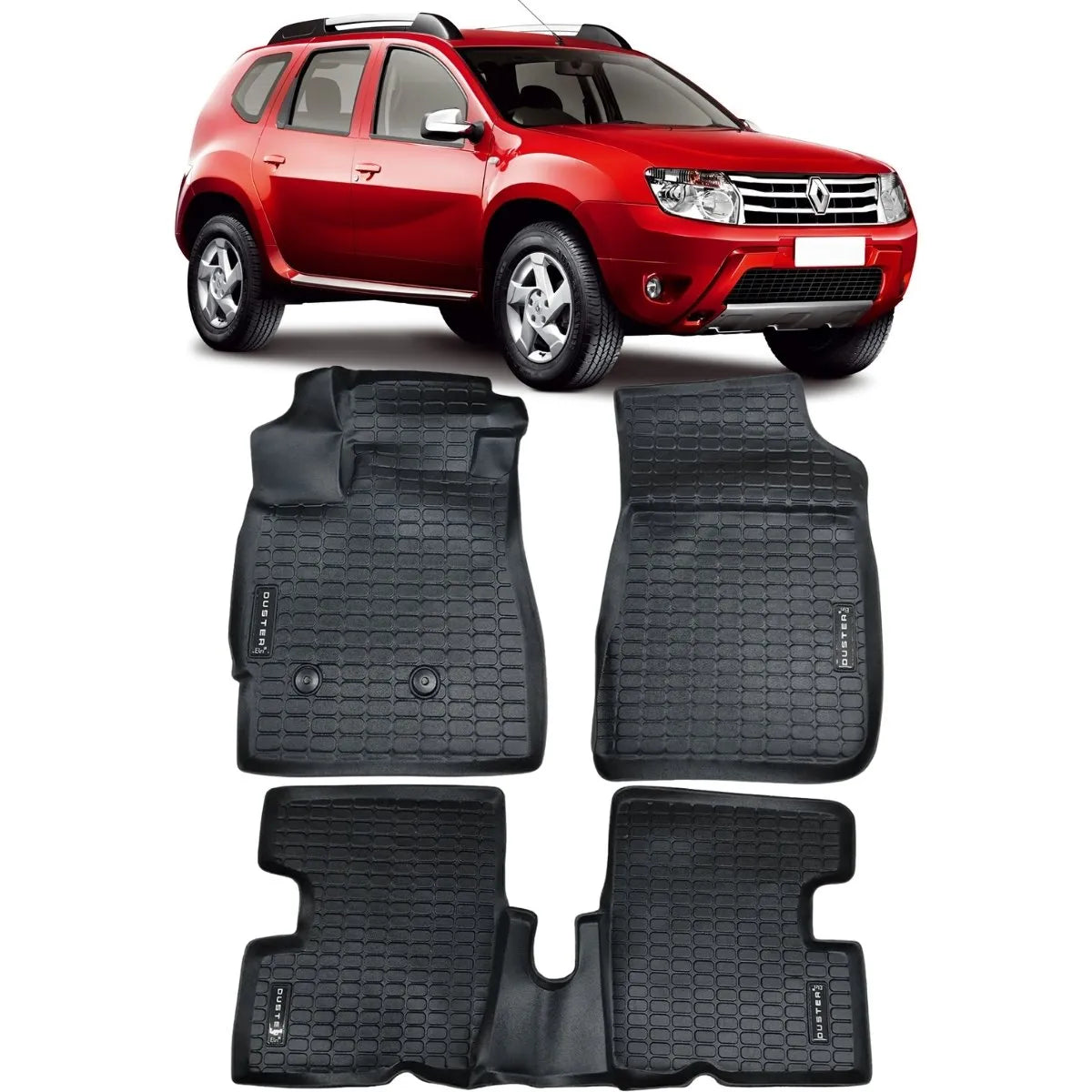 ALFOMBRA TIPO BANDEJA PREMIUM DUSTER 2012 A 2020 JUEGO COMPLETO