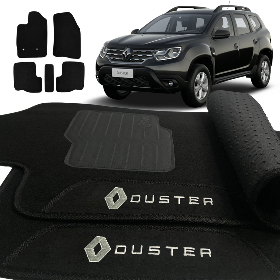 ALFOMBRA RENAULT DUSTER 2020 A 2024 NEGRO 5 PIEZAS