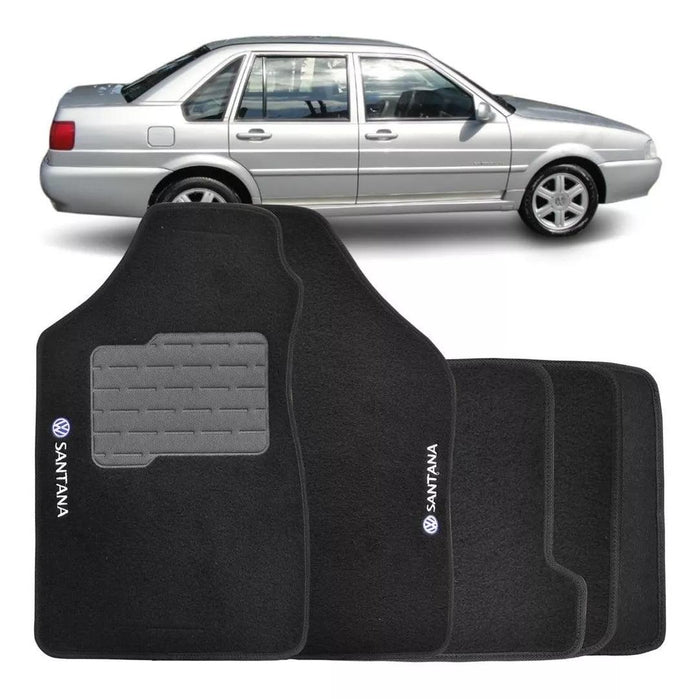 ALFOMBRA NEGRO SANTANA 1996 A 2006 4 PIEZAS