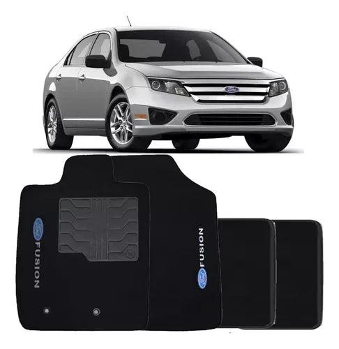 ALFOMBRA FORD FUSION 2005 A 2012 NEGRO BORDADO 4 PIEZAS