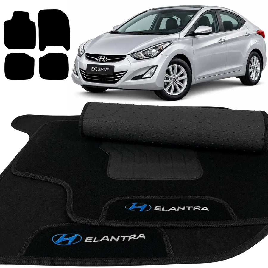 ALFOMBRA NEGRO ELANTRA 2011 A 2014 4 PIEZAS