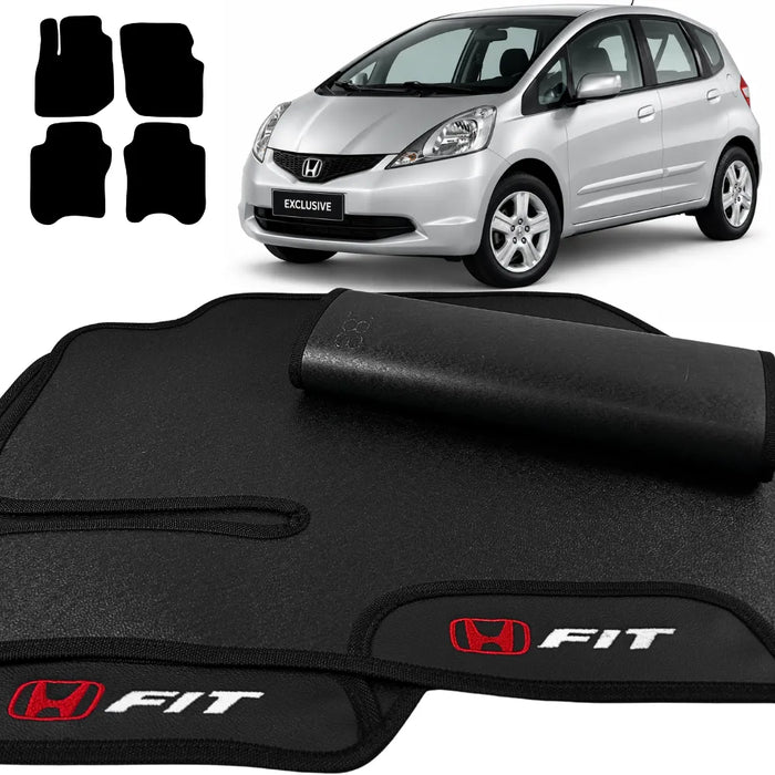 ALFOMBRAS GOMA PREMIUM HONDA FIT 2009 A 2014 4 PIEZAS