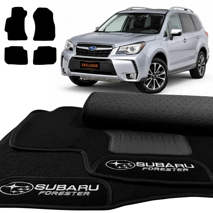 ALFOMBRA NEGRO SUBARU FORESTER 2013 A 2018 4 PIEZAS