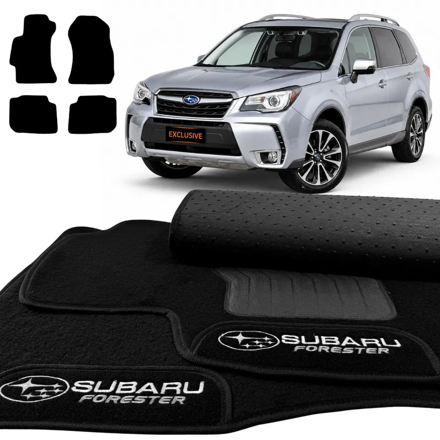 ALFOMBRA NEGRO SUBARU FORESTER 2013 A 2018 4 PIEZAS