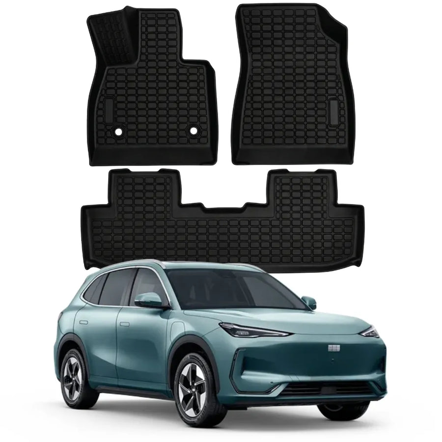 ALFOMBRA BANDEJA PREMIUM GEELY EX5 2025 A 2026 - JUEGO COMPLETO