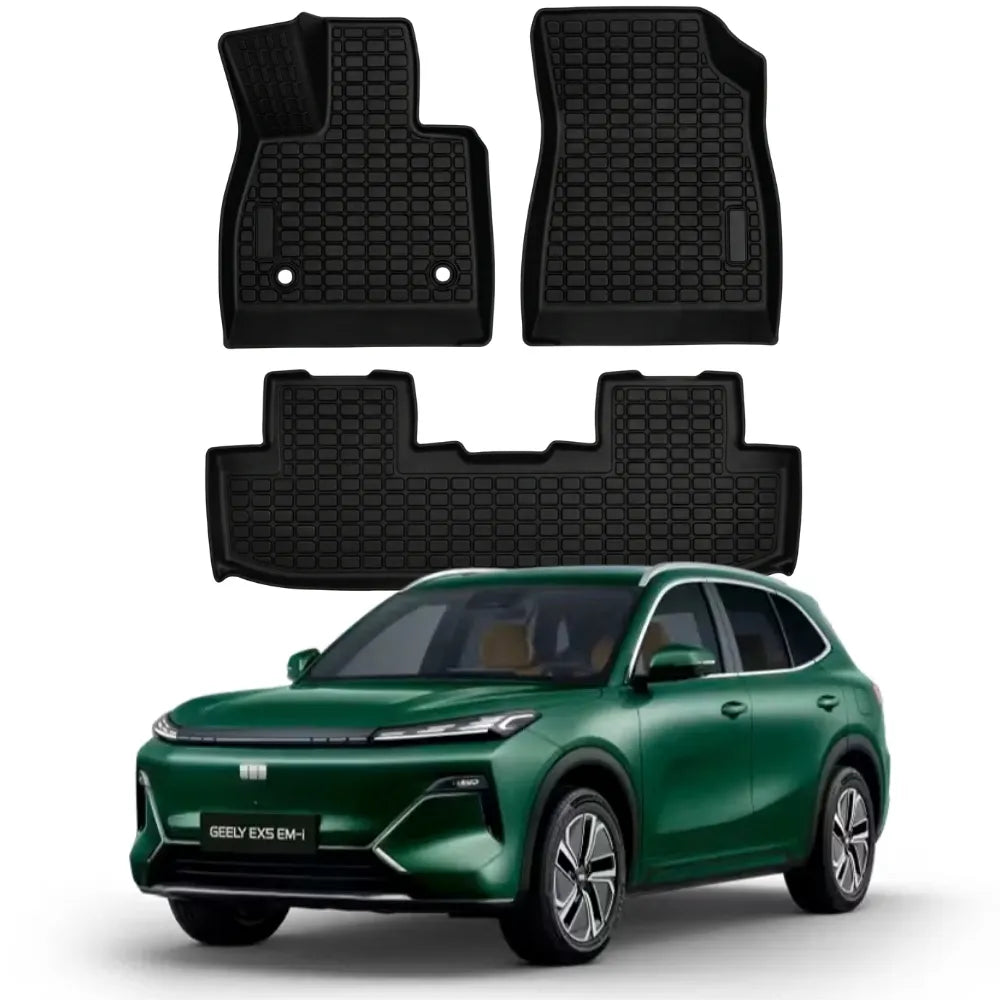 ALFOMBRA BANDEJA PREMIUM GEELY EX5 EM-i 2025 A 2026 - JUEGO COMPLETO