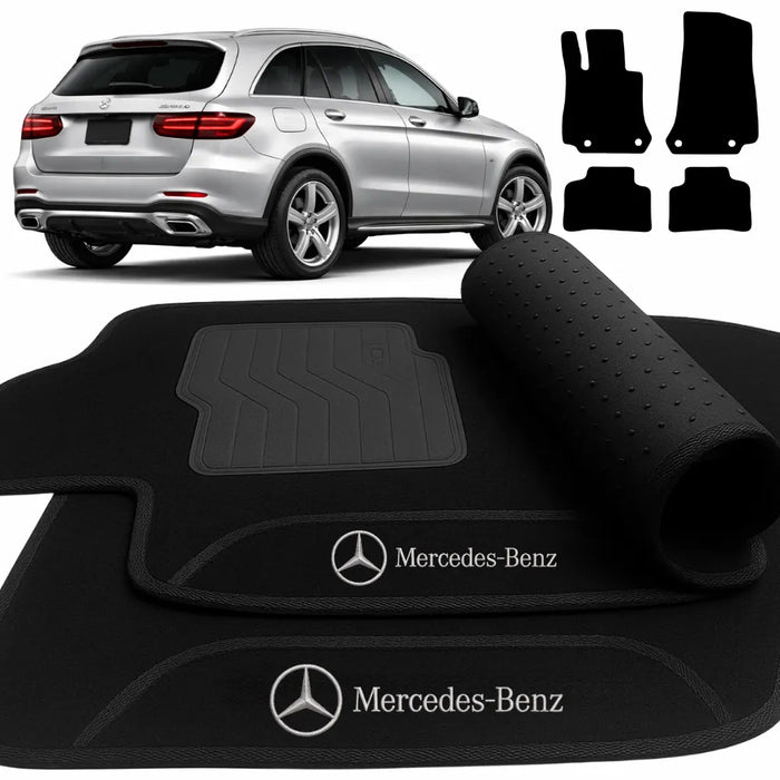ALFOMBRA NEGRO MERCEDES GLC 2015 A 2022 4 PIEZAS