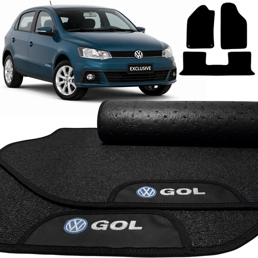 ALFOMBRAS GOMA PREMIUM VOLSKWAGEN GOL G7 2016 A 2018 3 PIEZAS