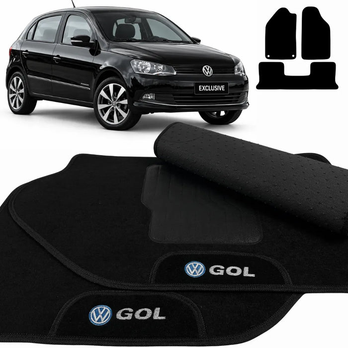 ALFOMBRA NEGRO GOL G6 2012 A 2016 3 PIEZAS