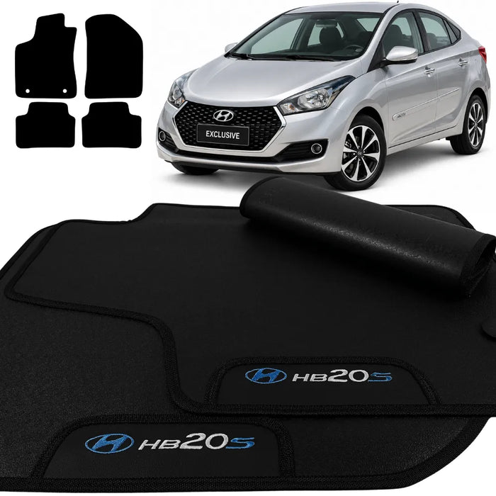 ALFOMBRAS GOMA PREMIUM HB20S 2012 A 2019 4 PIEZAS