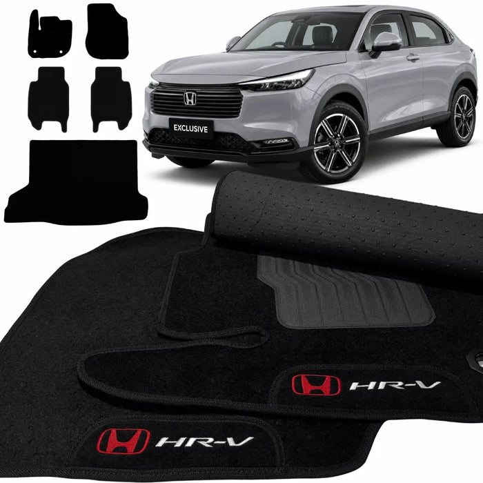 KIT ALFOMBRA INTERIORES + CAJUELA HONDA HR-V 2022 A 2027 5 PIEZAS