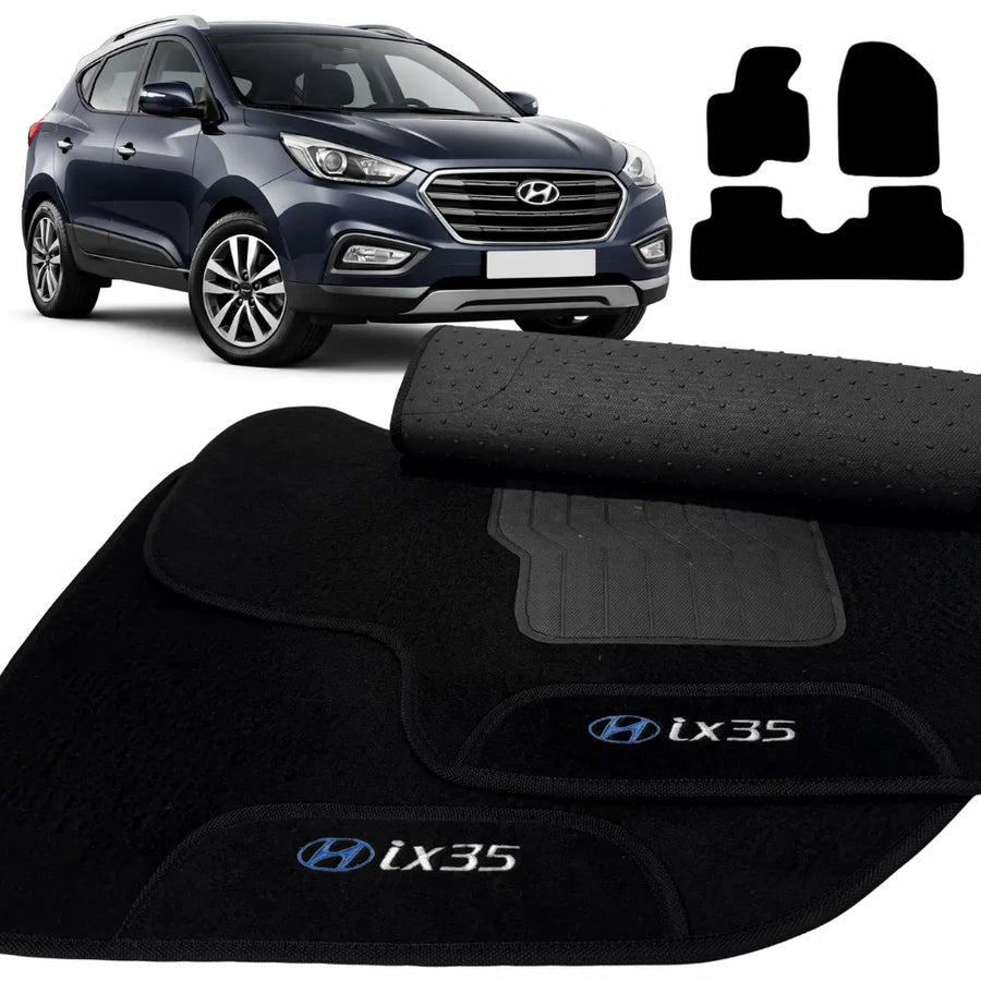ALFOMBRA NEGRO HYUNDAI IX35 2011 A 2023 3 PIEZAS
