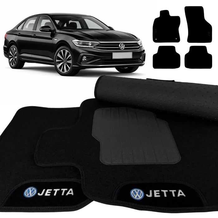 ALFOMBRA NEGRO JETTA 2018 A 2025 4 PIEZAS