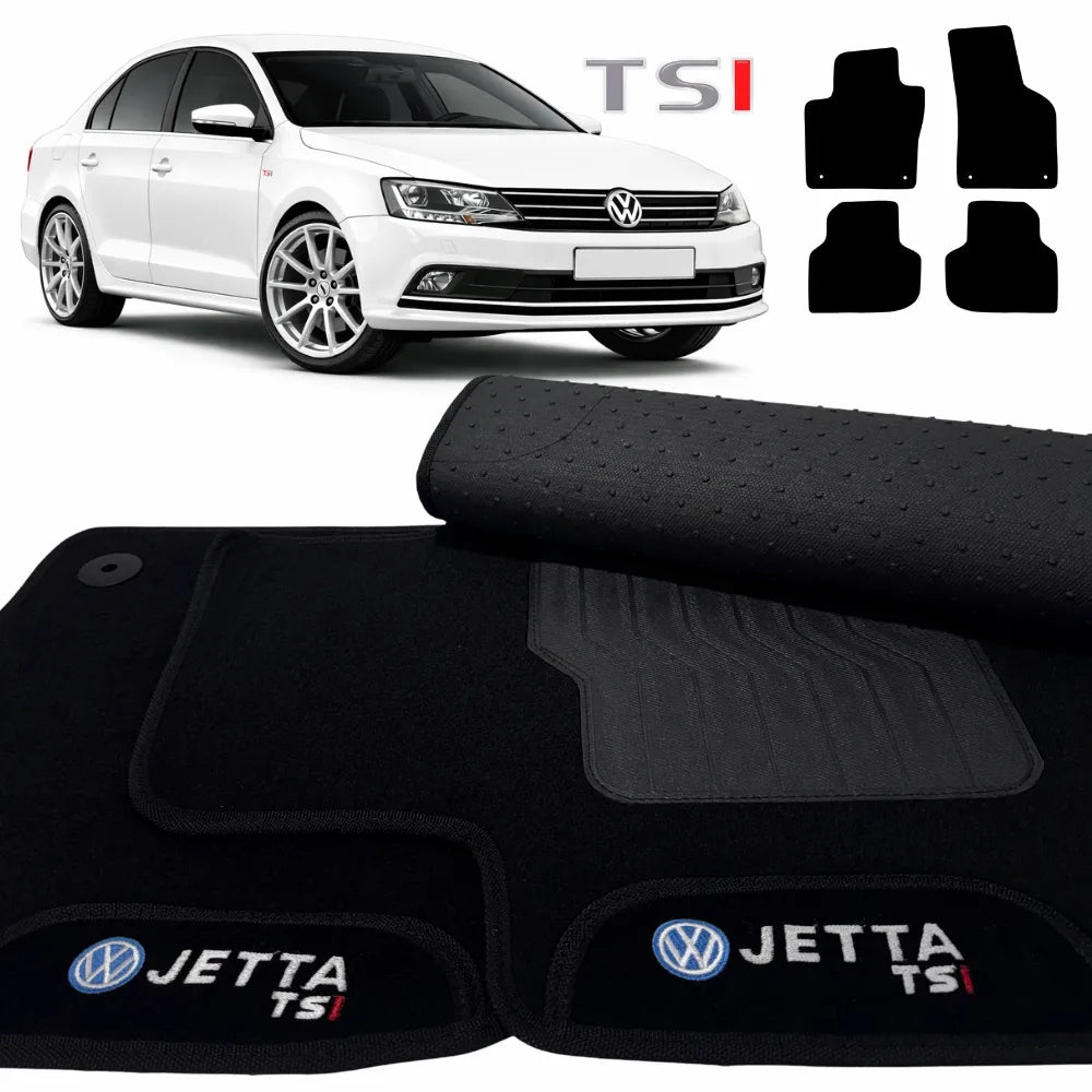 ALFOMBRA NEGRO JETTA TSI 2011 A 2017 4 PIEZAS