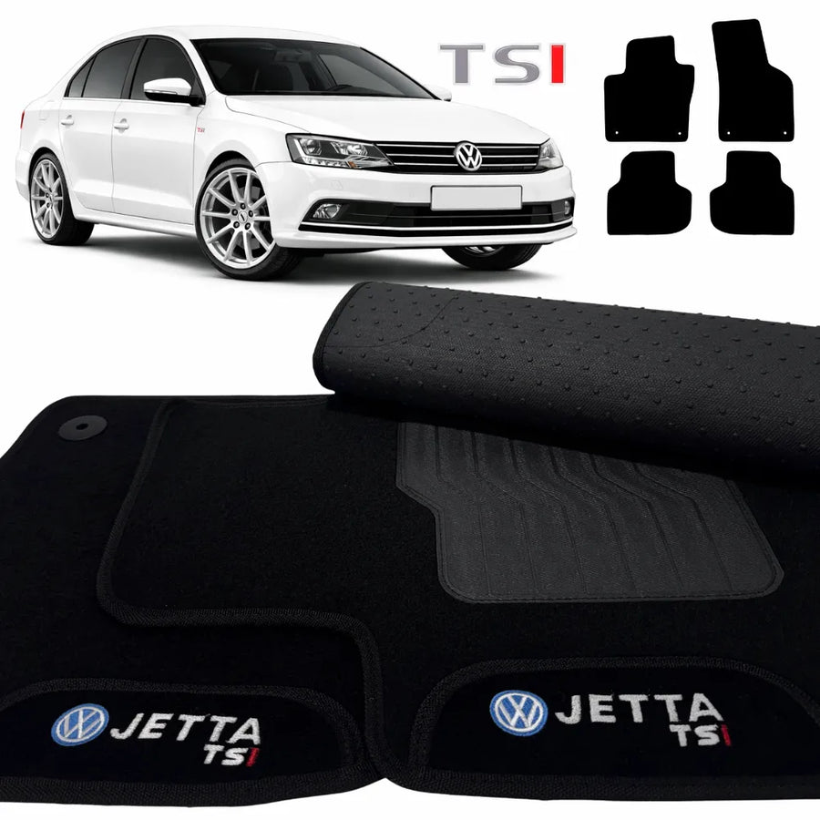 ALFOMBRA NEGRO JETTA TSI 2011 A 2017 4 PIEZAS