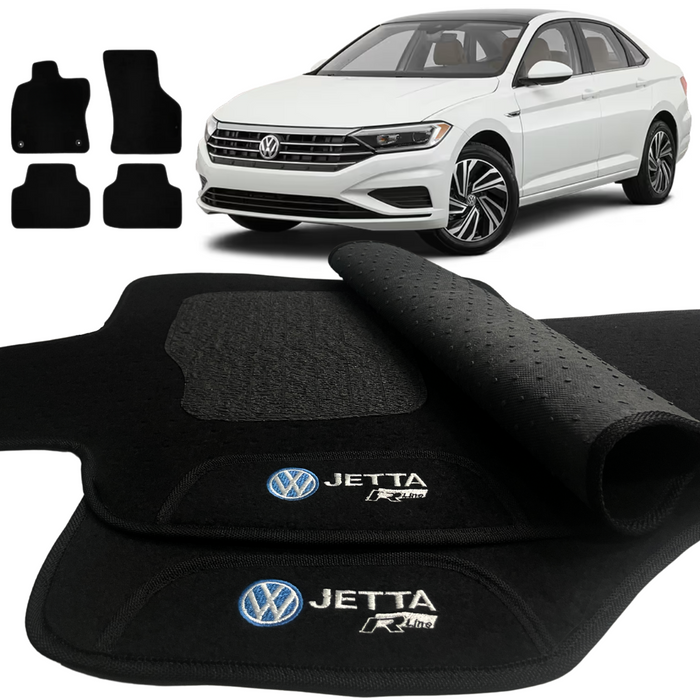 ALFOMBRA JETTA R-LINE 2018 A 2024 NEGRO 4 PIEZAS